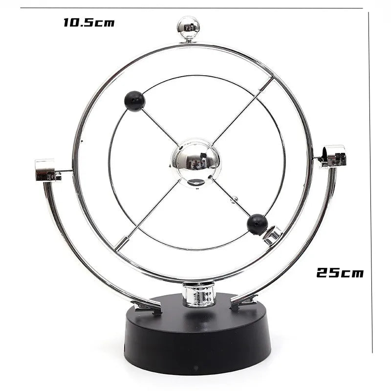 Celestial Orbital Desk Ornament - Galaxy Perpetual Motion Device for Office Decor and Distinctive Gifts