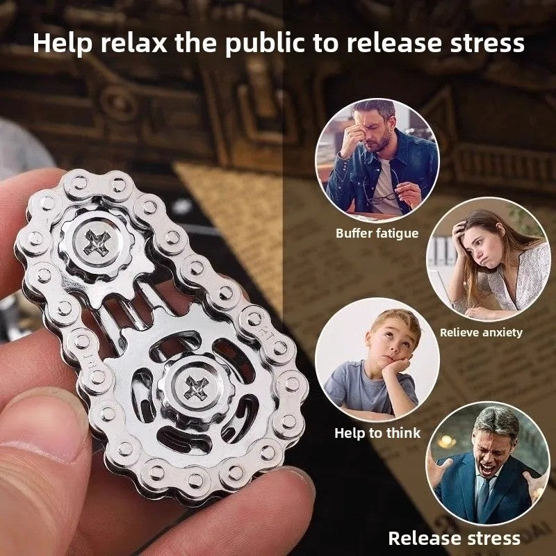Premium Metal Fidget Spinner for Stress Relief - Ideal Handheld and Desk Accessory for Adults