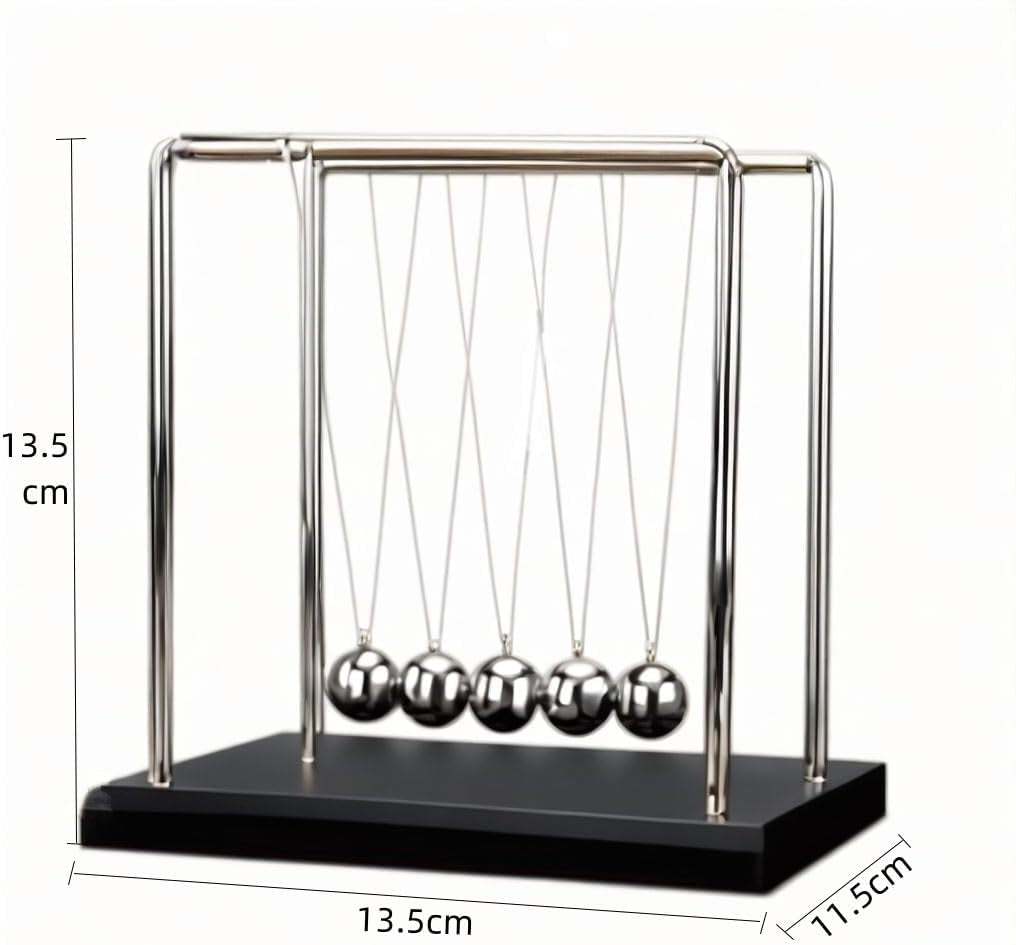 Swing Balance Balls Newtons Cradle Metal Crafts Kids Teen Toy Science Physics Educational Desktop Decoration Kinetic Motion Home Office Ornaments Desk Gadgets Gift