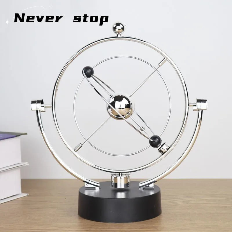 Celestial Orbital Desk Ornament - Galaxy Perpetual Motion Device for Office Decor and Distinctive Gifts