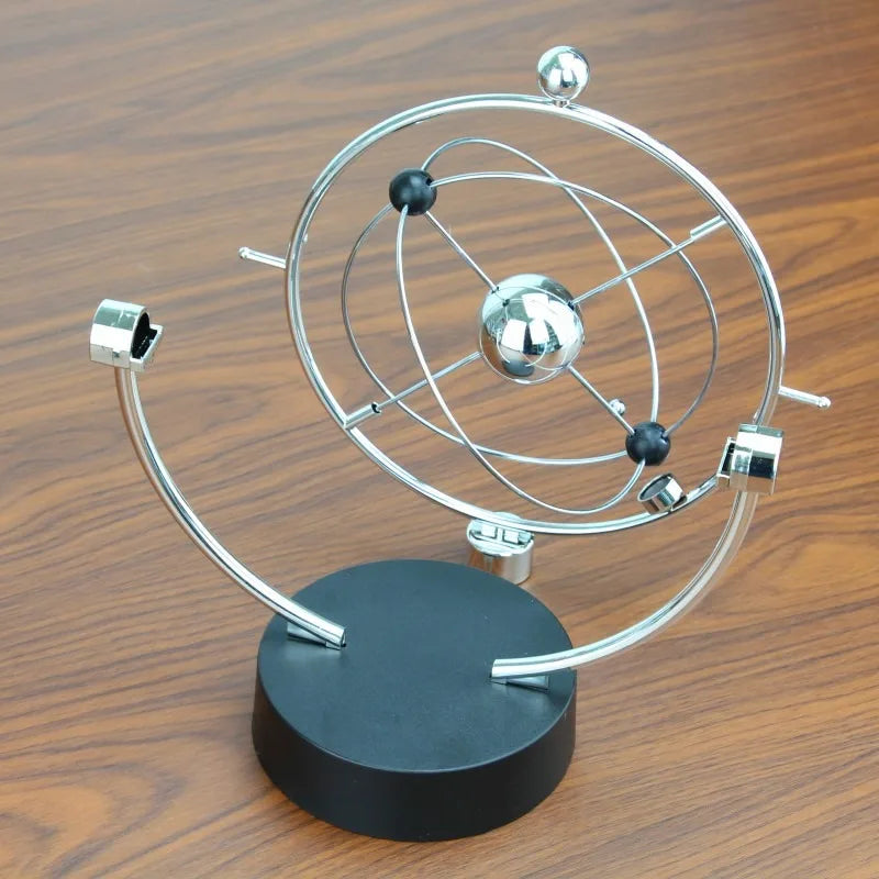 Celestial Orbital Desk Ornament - Galaxy Perpetual Motion Device for Office Decor and Distinctive Gifts