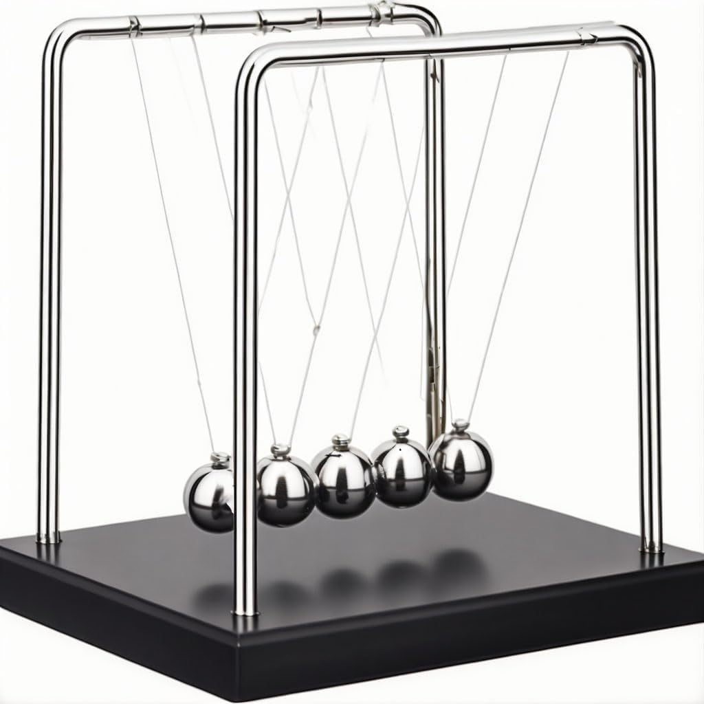 Swing Balance Balls Newtons Cradle Metal Crafts Kids Teen Toy Science Physics Educational Desktop Decoration Kinetic Motion Home Office Ornaments Desk Gadgets Gift