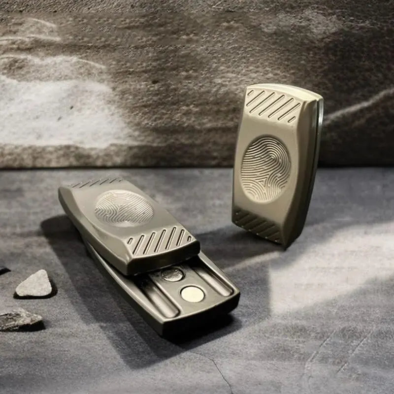 Fingerprint Magnetic Haptic Slider EDC Fidget Slider Metal Fidget Toys ADHD Tool Adult Anxiety Stress Relief Toys