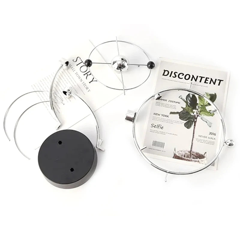 Celestial Orbital Desk Ornament - Galaxy Perpetual Motion Device for Office Decor and Distinctive Gifts
