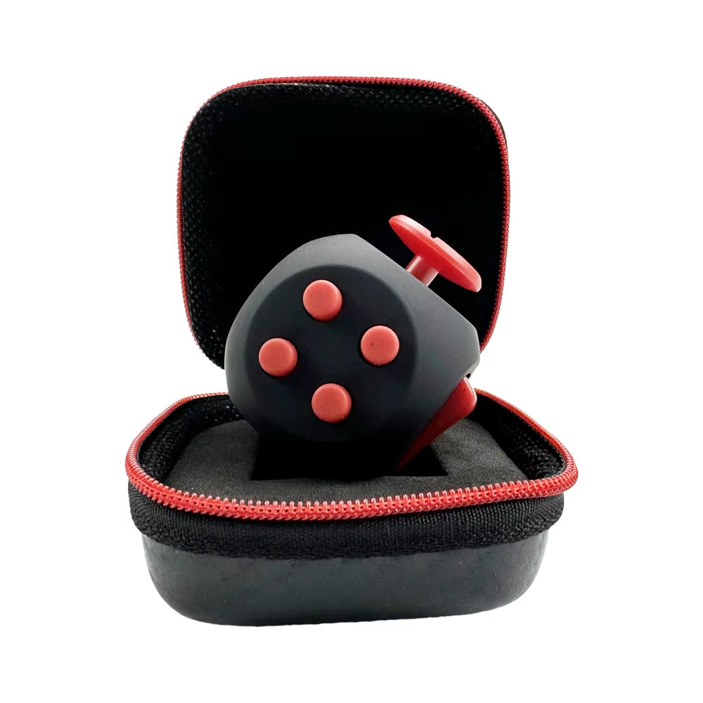 Fidget Cube EDC Stress Relief Toy - Sensory Fidgeting Dice for Adults and Children with Autism and ADHD, 12 Sides for Enhanced Focus